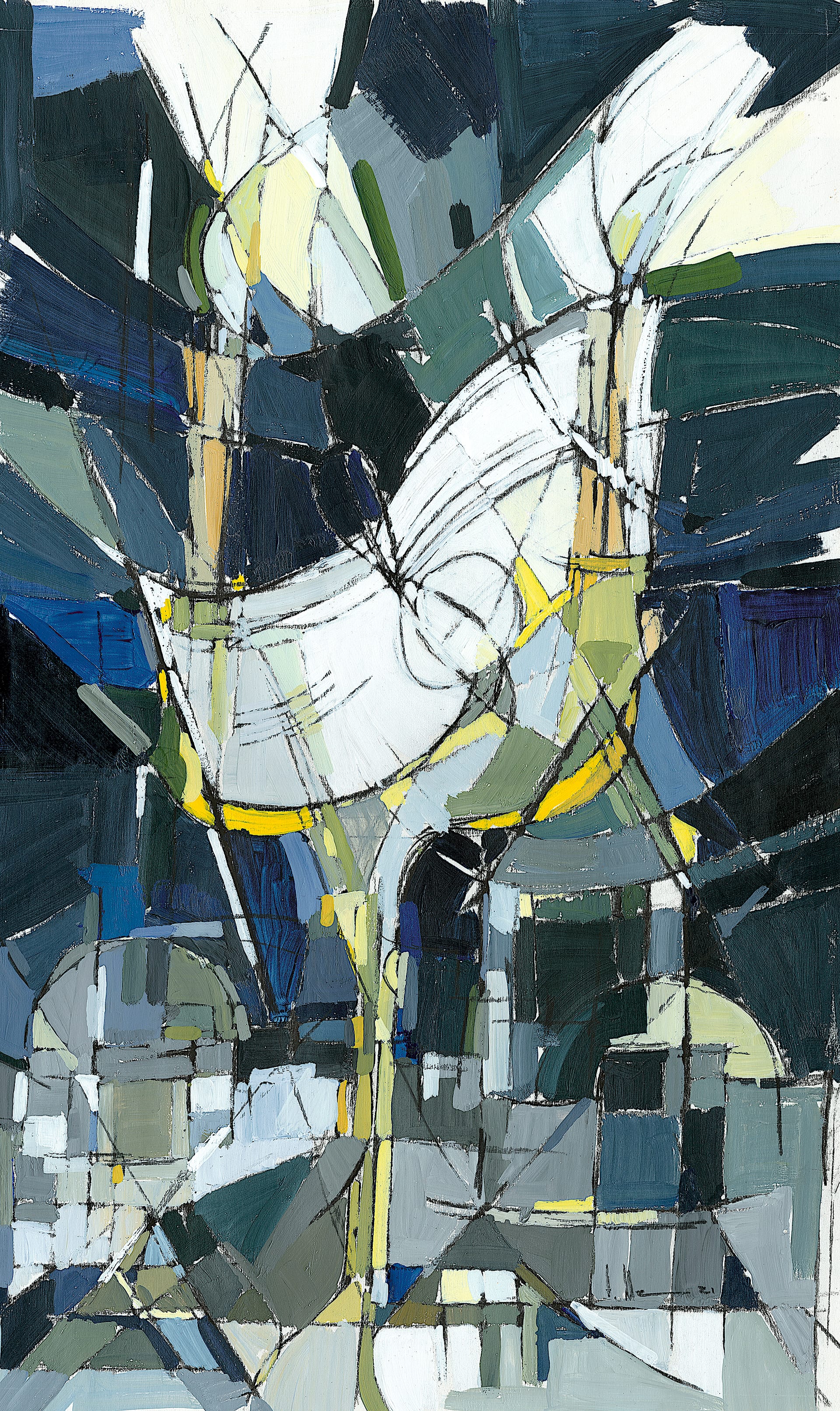 Eine Kleine Nachtmusik, 1998 — painting by Eveline Henner