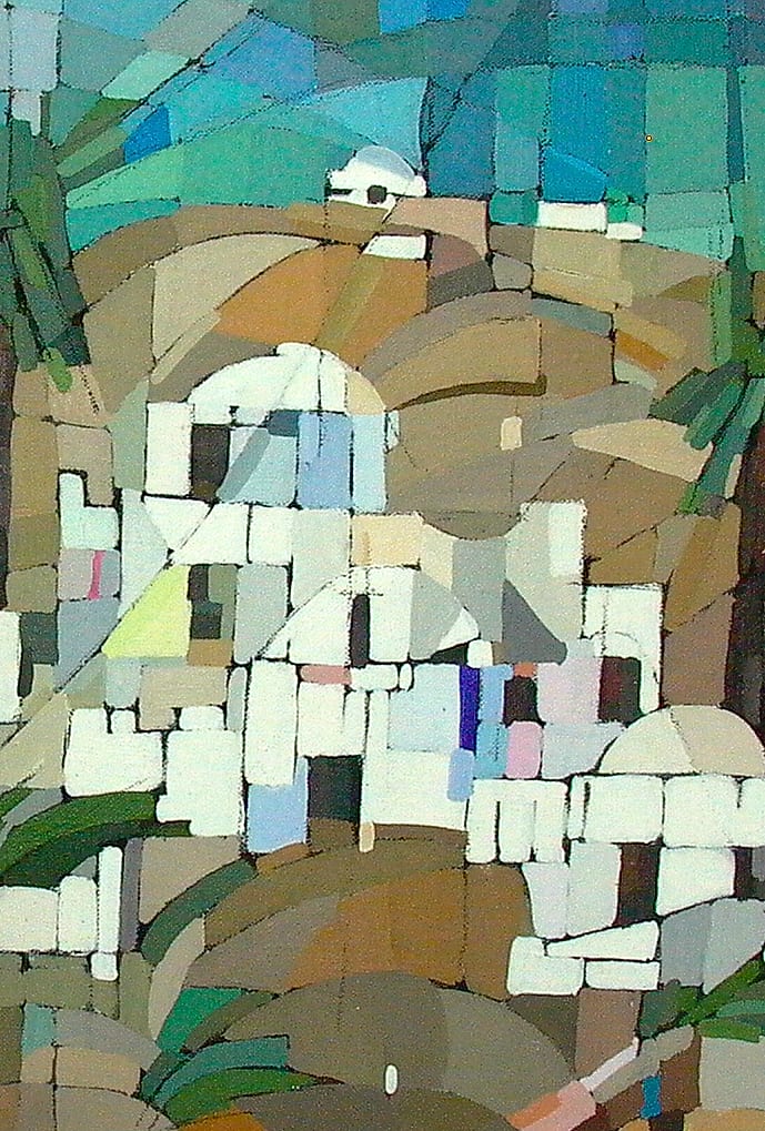 Arabian Village, 1992 — painting by Eveline Henner