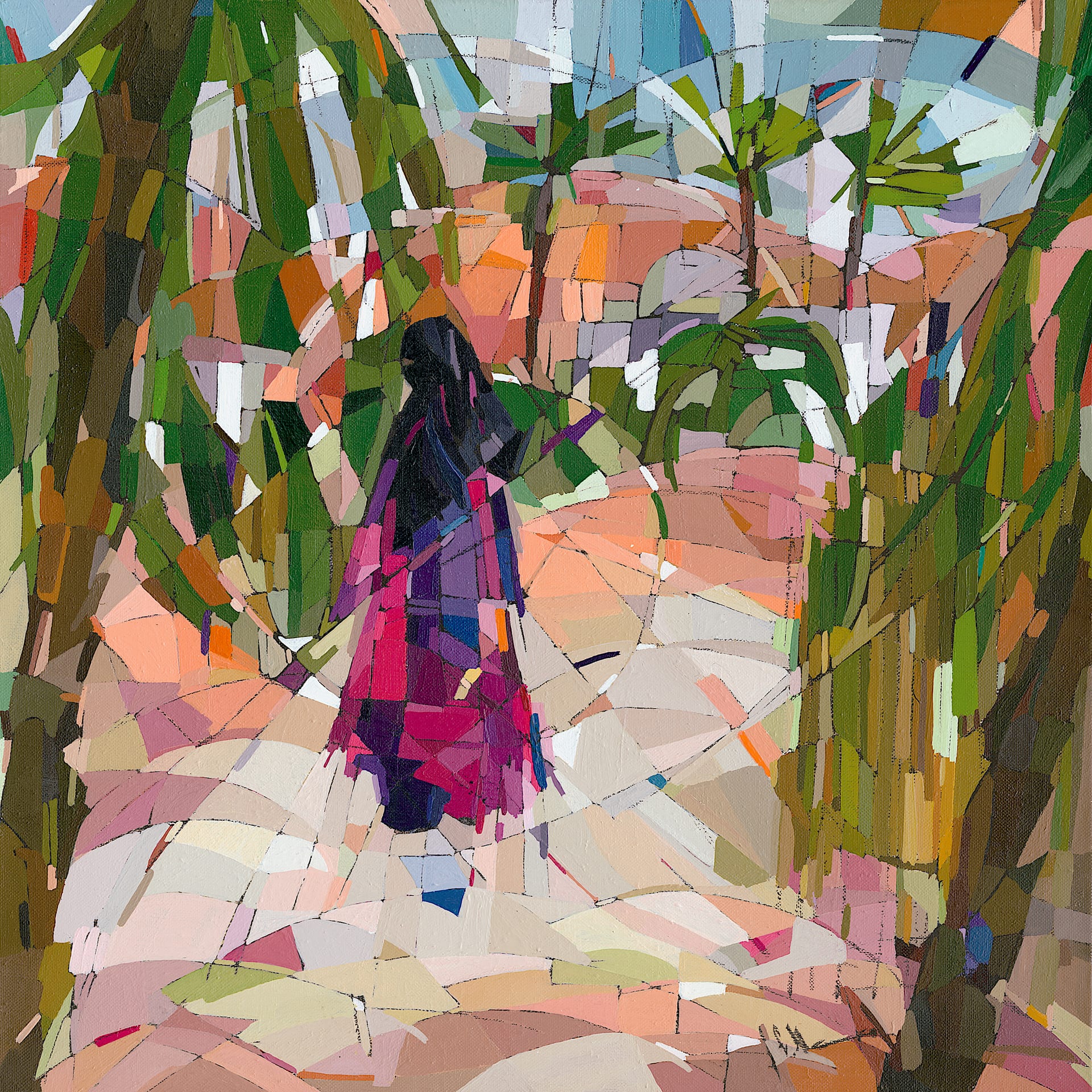 Oasis In The Sinai, 1993 — painting by Eveline Henner