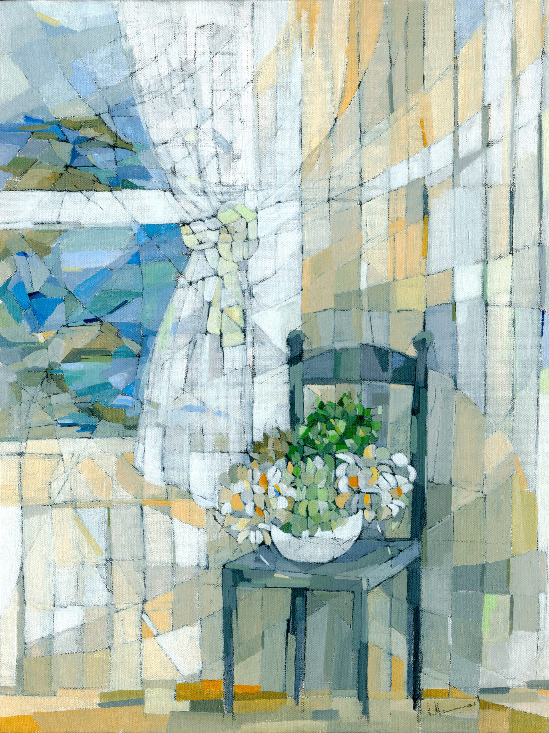 Chair By The Window, 2001 — painting by Eveline Henner